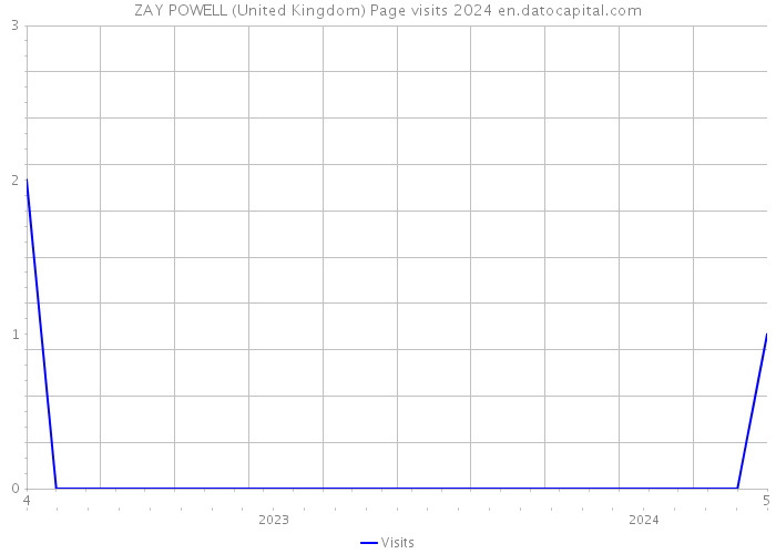 ZAY POWELL (United Kingdom) Page visits 2024 