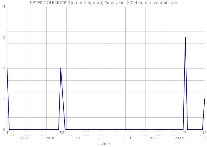 PETER COLERIDGE (United Kingdom) Page visits 2024 