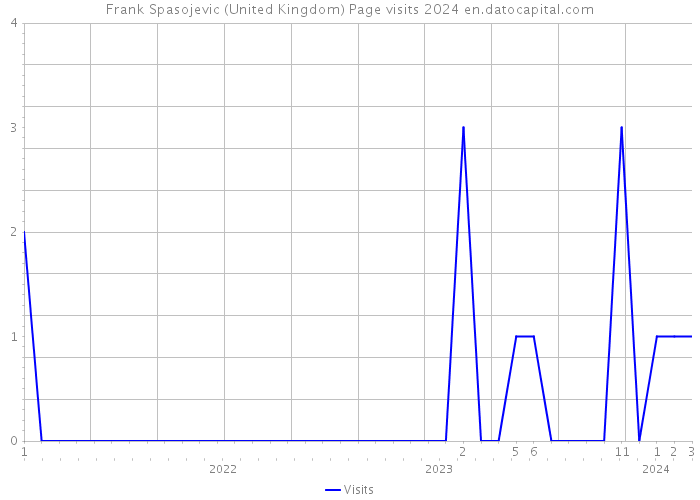 Frank Spasojevic (United Kingdom) Page visits 2024 