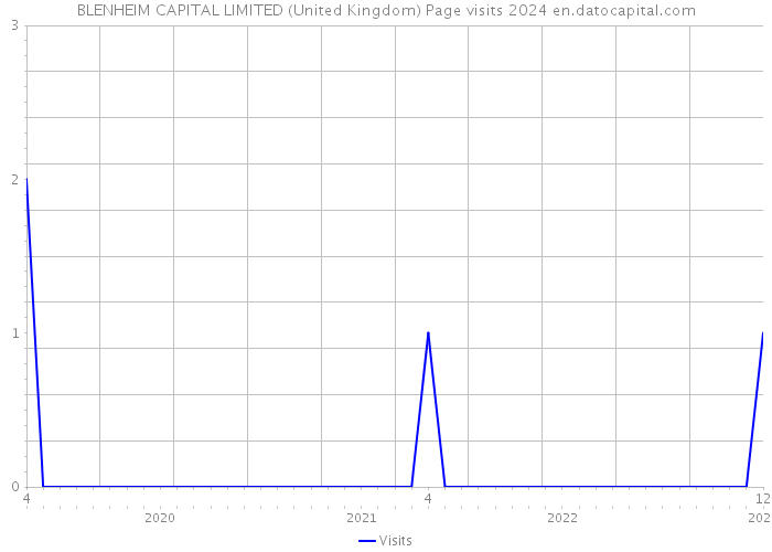 BLENHEIM CAPITAL LIMITED (United Kingdom) Page visits 2024 