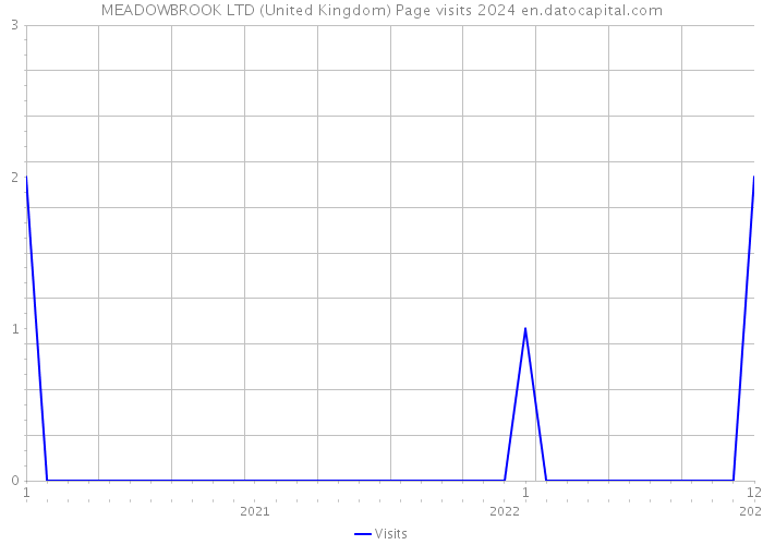 MEADOWBROOK LTD (United Kingdom) Page visits 2024 