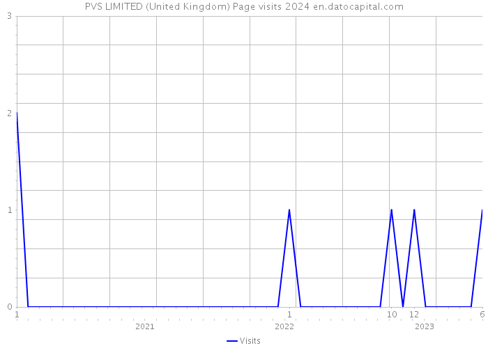 PVS LIMITED (United Kingdom) Page visits 2024 