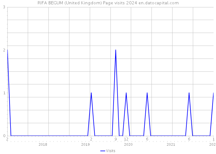 RIFA BEGUM (United Kingdom) Page visits 2024 