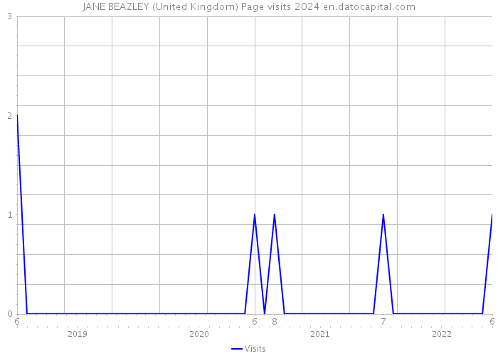 JANE BEAZLEY (United Kingdom) Page visits 2024 