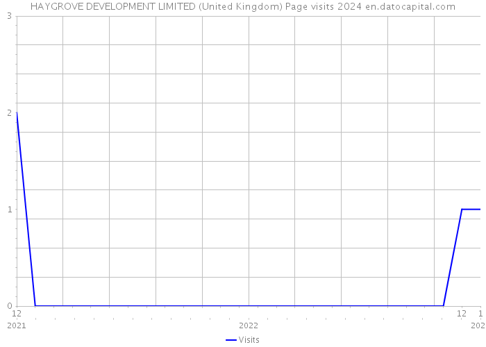 HAYGROVE DEVELOPMENT LIMITED (United Kingdom) Page visits 2024 