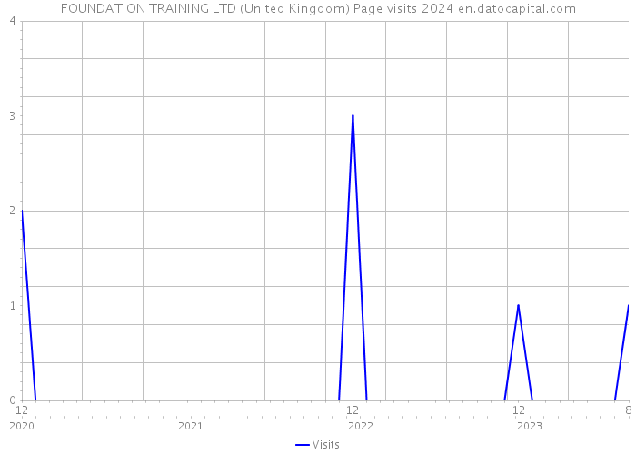 FOUNDATION TRAINING LTD (United Kingdom) Page visits 2024 
