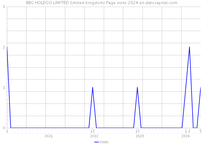 BBG HOLDCO LIMITED (United Kingdom) Page visits 2024 