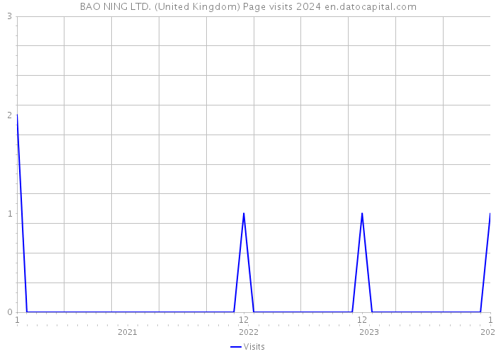 BAO NING LTD. (United Kingdom) Page visits 2024 