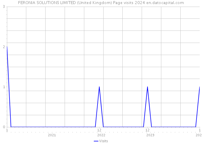 FERONIA SOLUTIONS LIMITED (United Kingdom) Page visits 2024 