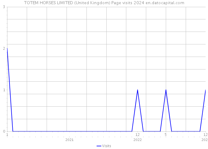 TOTEM HORSES LIMITED (United Kingdom) Page visits 2024 