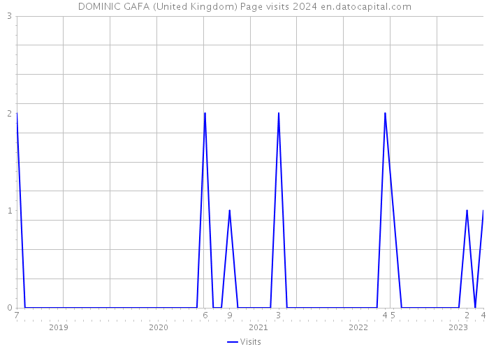 DOMINIC GAFA (United Kingdom) Page visits 2024 