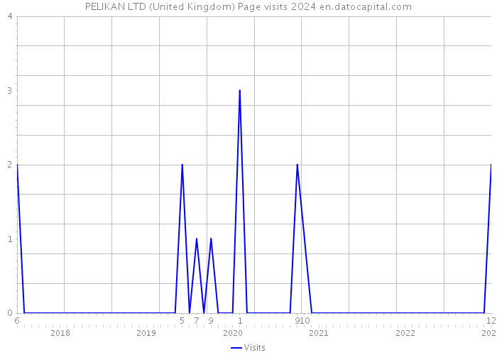 PELIKAN LTD (United Kingdom) Page visits 2024 