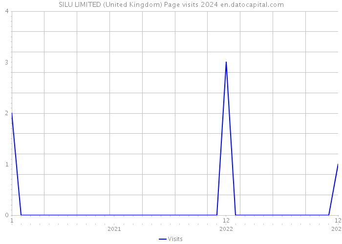 SILU LIMITED (United Kingdom) Page visits 2024 
