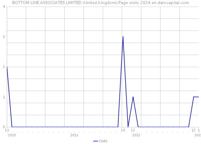 BOTTOM LINE ASSOCIATES LIMITED (United Kingdom) Page visits 2024 