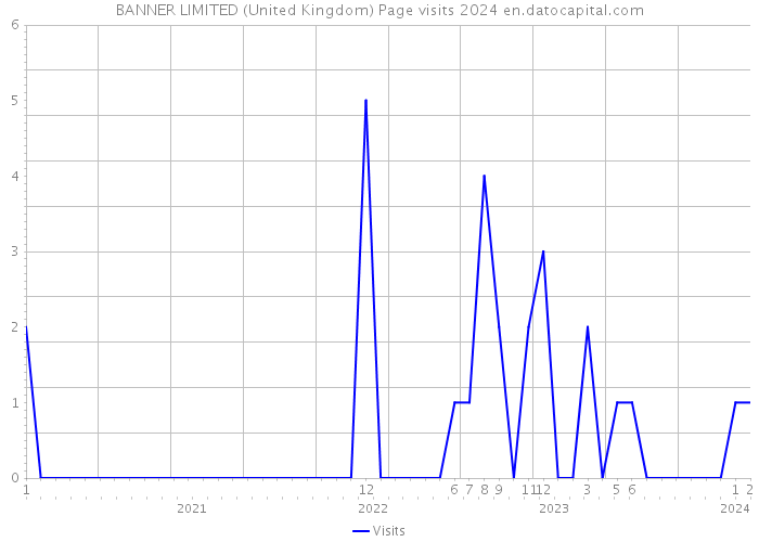 BANNER LIMITED (United Kingdom) Page visits 2024 