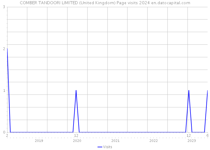 COMBER TANDOORI LIMITED (United Kingdom) Page visits 2024 