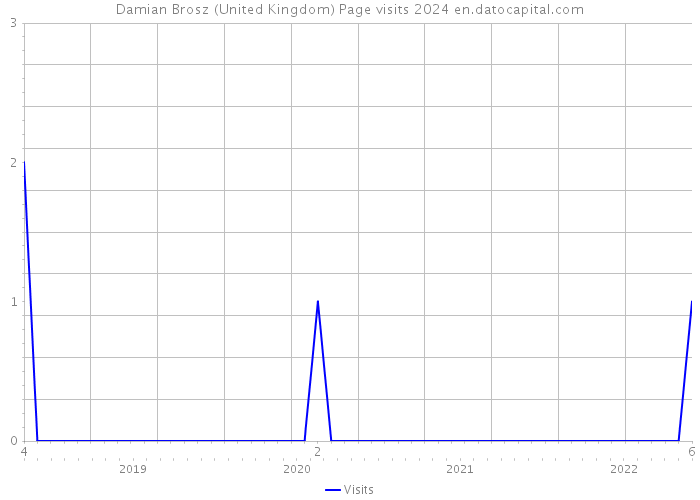 Damian Brosz (United Kingdom) Page visits 2024 