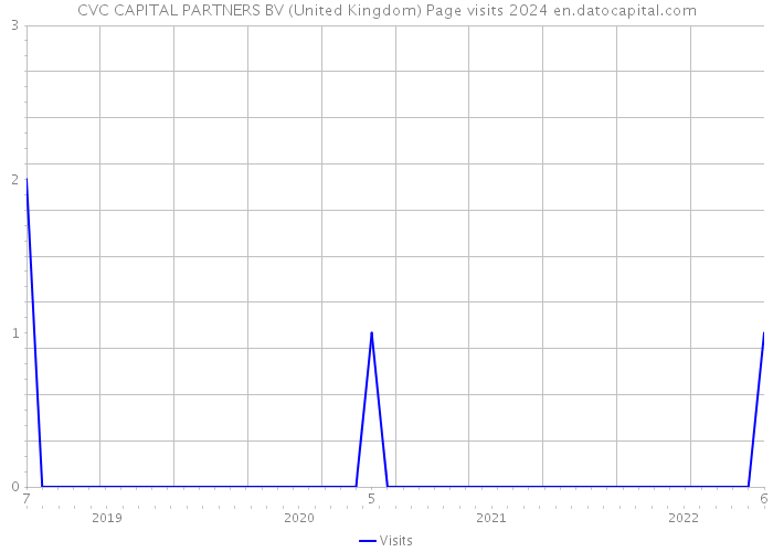 CVC CAPITAL PARTNERS BV (United Kingdom) Page visits 2024 
