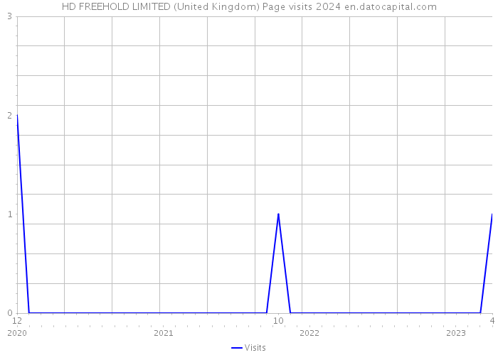 HD FREEHOLD LIMITED (United Kingdom) Page visits 2024 
