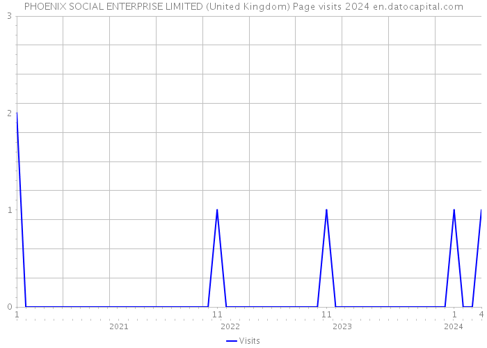 PHOENIX SOCIAL ENTERPRISE LIMITED (United Kingdom) Page visits 2024 