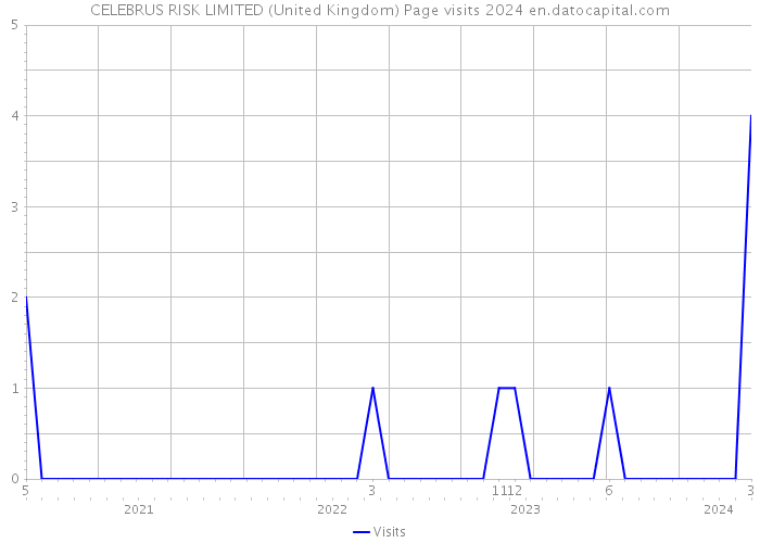 CELEBRUS RISK LIMITED (United Kingdom) Page visits 2024 