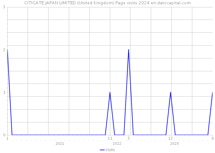 CITIGATE JAPAN LIMITED (United Kingdom) Page visits 2024 