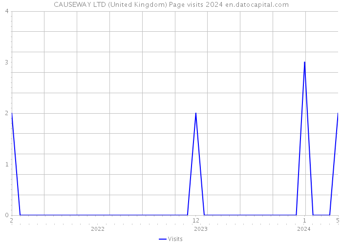 CAUSEWAY LTD (United Kingdom) Page visits 2024 