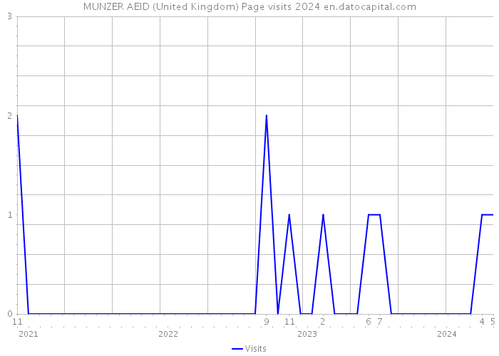 MUNZER AEID (United Kingdom) Page visits 2024 