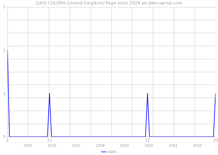 LUIGI CULORA (United Kingdom) Page visits 2024 