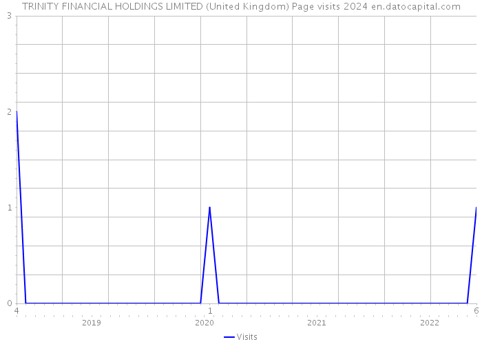 TRINITY FINANCIAL HOLDINGS LIMITED (United Kingdom) Page visits 2024 
