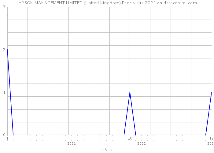 JAYSON MANAGEMENT LIMITED (United Kingdom) Page visits 2024 