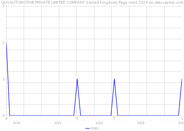 GKN AUTOMOTIVE PRIVATE LIMITED COMPANY (United Kingdom) Page visits 2024 