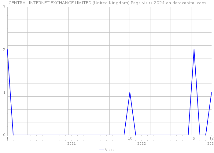 CENTRAL INTERNET EXCHANGE LIMITED (United Kingdom) Page visits 2024 