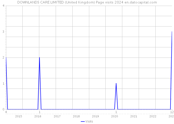 DOWNLANDS CARE LIMITED (United Kingdom) Page visits 2024 