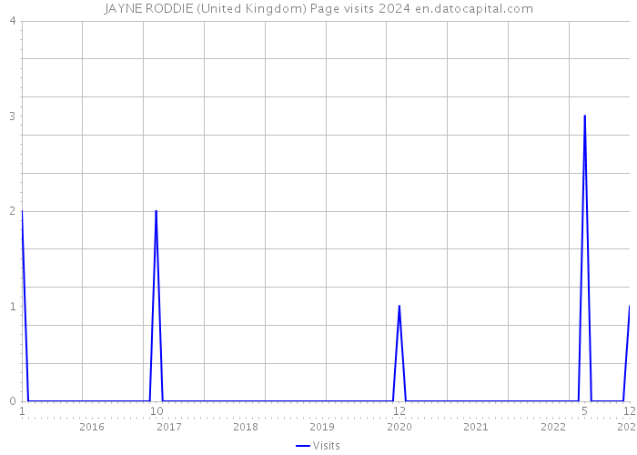 JAYNE RODDIE (United Kingdom) Page visits 2024 