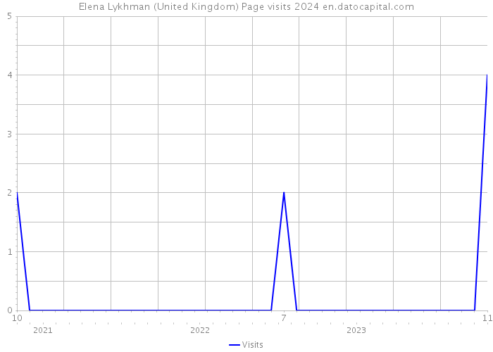 Elena Lykhman (United Kingdom) Page visits 2024 