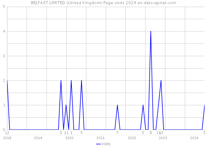 BELFAST LIMITED (United Kingdom) Page visits 2024 