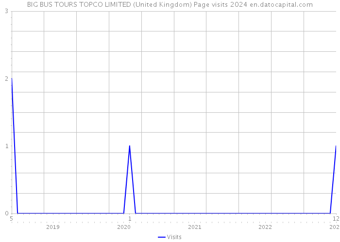 BIG BUS TOURS TOPCO LIMITED (United Kingdom) Page visits 2024 