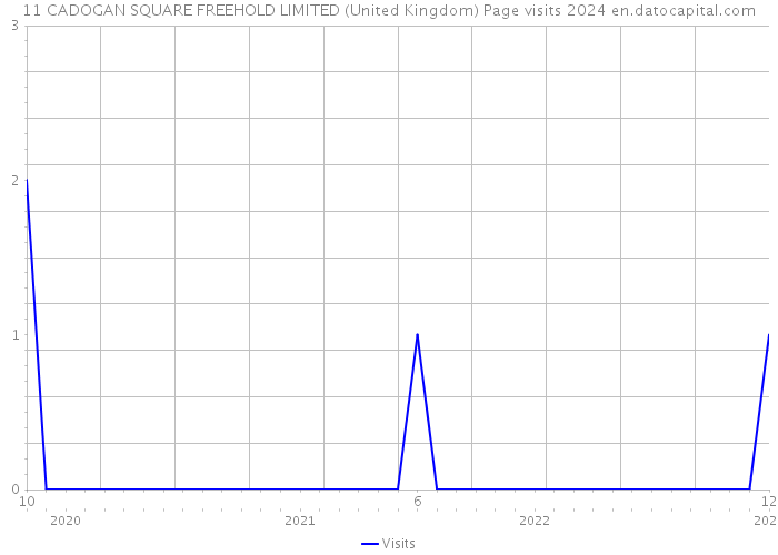 11 CADOGAN SQUARE FREEHOLD LIMITED (United Kingdom) Page visits 2024 