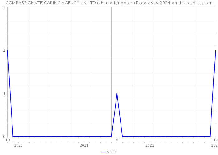 COMPASSIONATE CARING AGENCY UK LTD (United Kingdom) Page visits 2024 