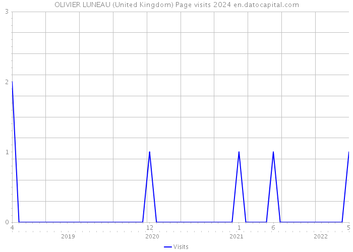 OLIVIER LUNEAU (United Kingdom) Page visits 2024 