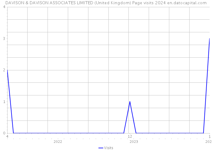 DAVISON & DAVISON ASSOCIATES LIMITED (United Kingdom) Page visits 2024 