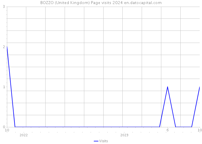 BOZZO (United Kingdom) Page visits 2024 