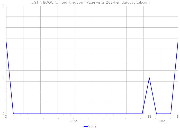 JUSTIN BOOG (United Kingdom) Page visits 2024 
