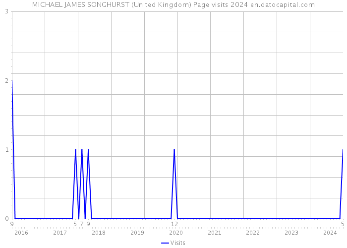 MICHAEL JAMES SONGHURST (United Kingdom) Page visits 2024 
