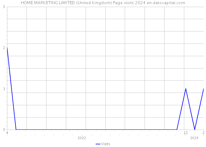 HOME MARKETING LIMITED (United Kingdom) Page visits 2024 