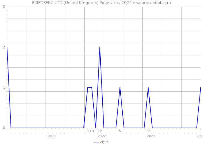 FRIEDBERG LTD (United Kingdom) Page visits 2024 