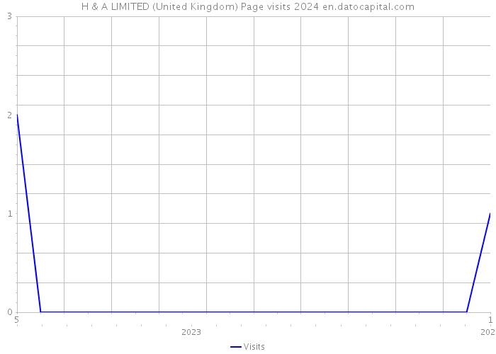 H & A LIMITED (United Kingdom) Page visits 2024 