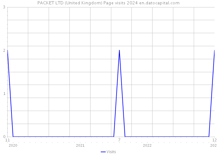 PACKET LTD (United Kingdom) Page visits 2024 