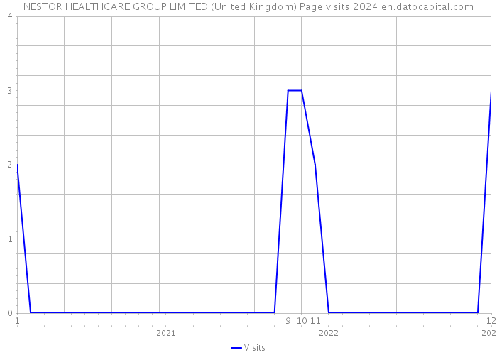 NESTOR HEALTHCARE GROUP LIMITED (United Kingdom) Page visits 2024 